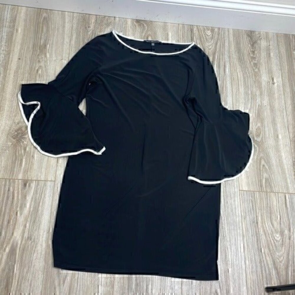 Nik and Nash black pull on sheath dress size MP